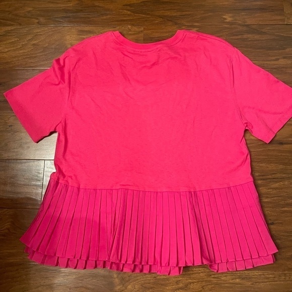 Zara Pink Peplum Ruffle Top Size Small - Picture 3 of 4